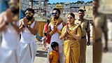 Video: Devotees from Pune visit Tirumala temple wearing 25 kg gold